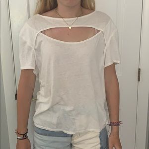 White Free People Tee